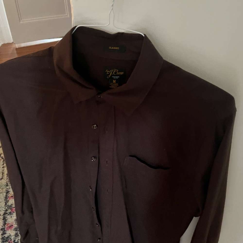 J Crew Brown Button Down Shirt
